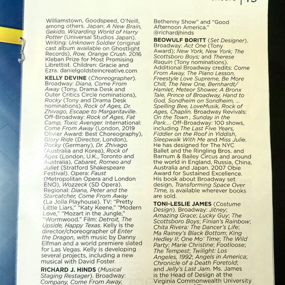 Come From Away Encore Program Aronoff Center Cincinnati Mar 2025 Broadway Tour - Picture 12 of 12